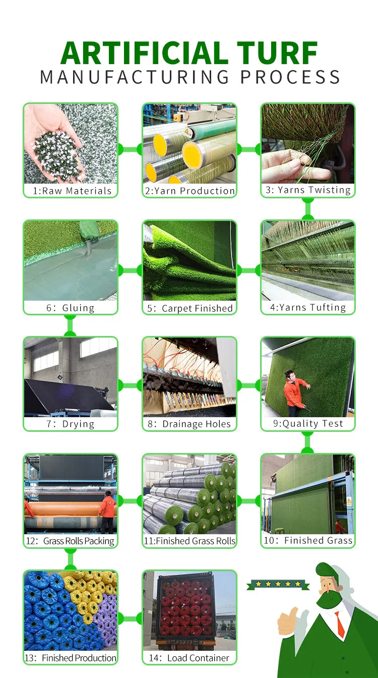 50mm Football Artificial Synthetic Grass Soccer Turf