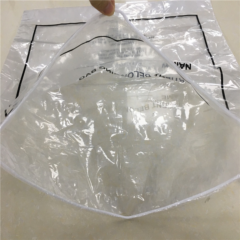 Biodegradable Drawstring Patient Belongings Bag,Manufacturer of Patient Belonging Bag with Rigid Handle OEM Available