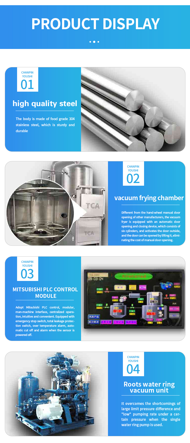Banana Chip Vacuum Frying Machine Low Oil Contain Potato Chips Deep Fryer