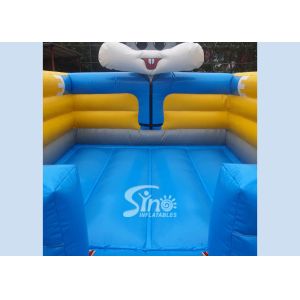 Toddler kids indoor small rabbit bouncy castle meeting with EN14960 certificate