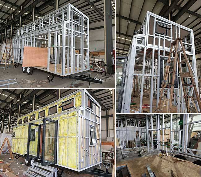 AS/NZS Standard Light Steel Prefab Tiny House On Wheels For Comfortable And Adventurous Travel