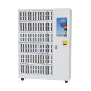 Advertising Touch Screen Locker Style Vending Machine In Library School