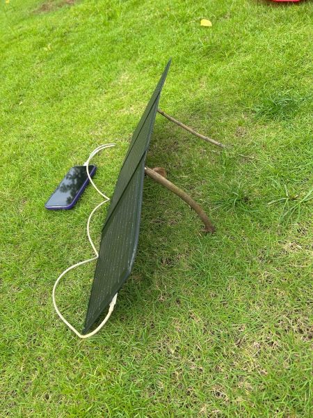 Compact 3-Fold Solar Panel Charger with IP65 Waterproof and Customizable Bag