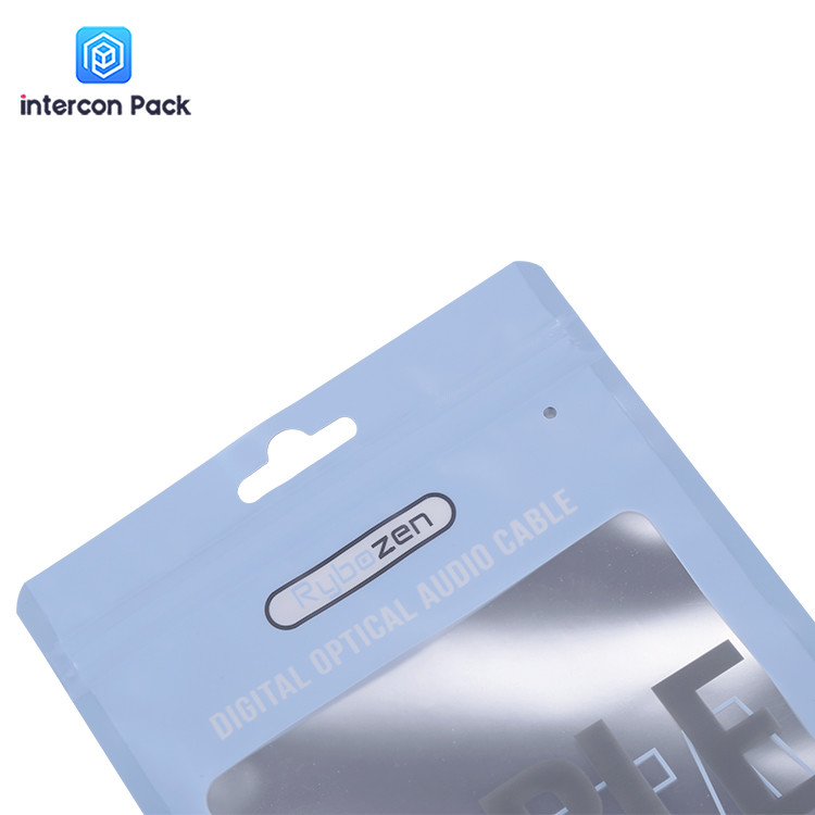 7.87x6.30 inch Paper Plastic Composite Bag Electronic Product Three Side Sealing Bag