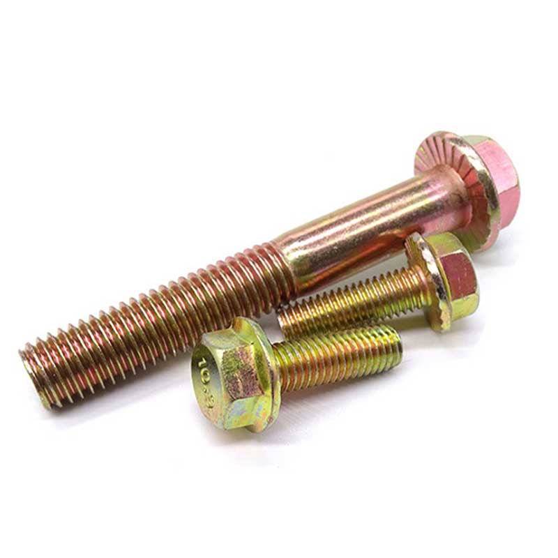 Carbon/Stainless Steel M6 M8 M25 Zinc Coating Din6921 Hex Bolt With Flange And Nut