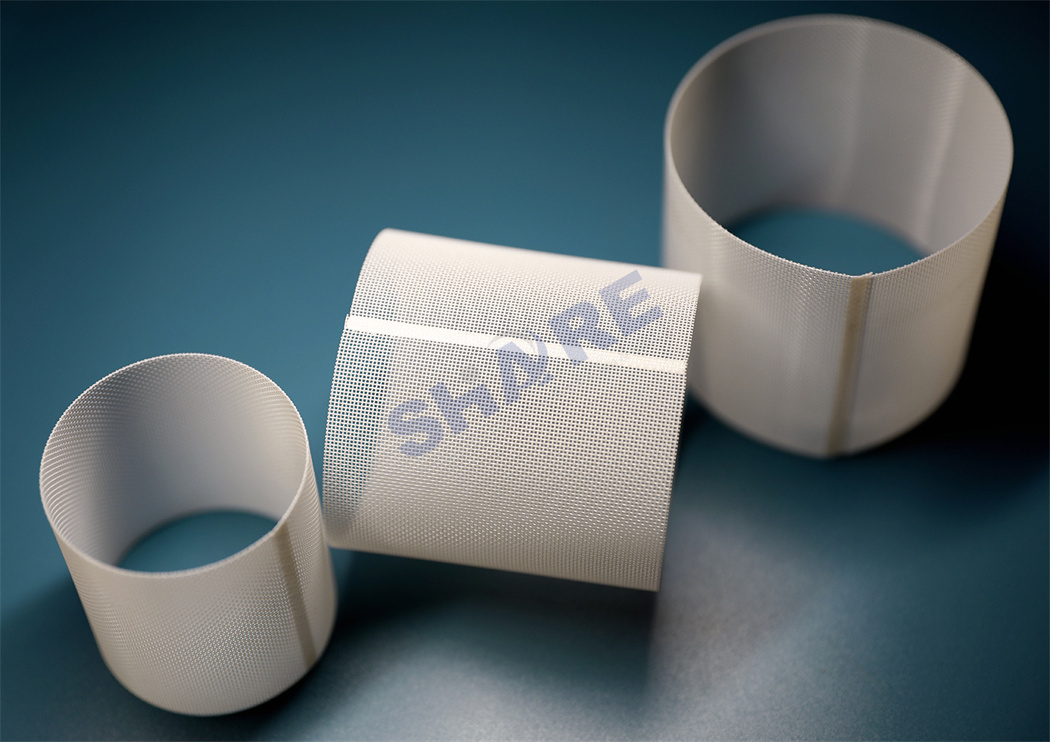 filter mesh tube overlapping seam
