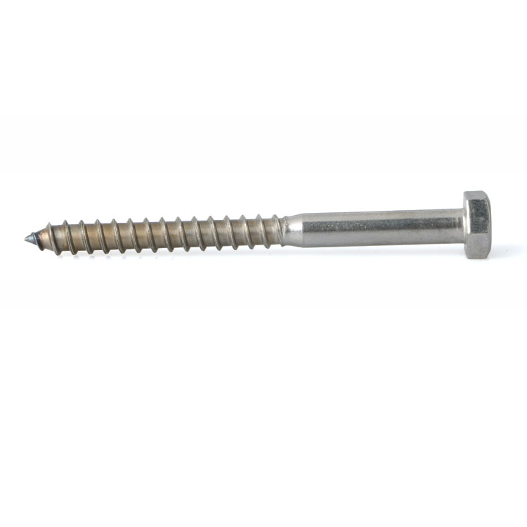 DIN 571 Hexagon Head Wood Screws 316L Stainless Steel Coach Screws