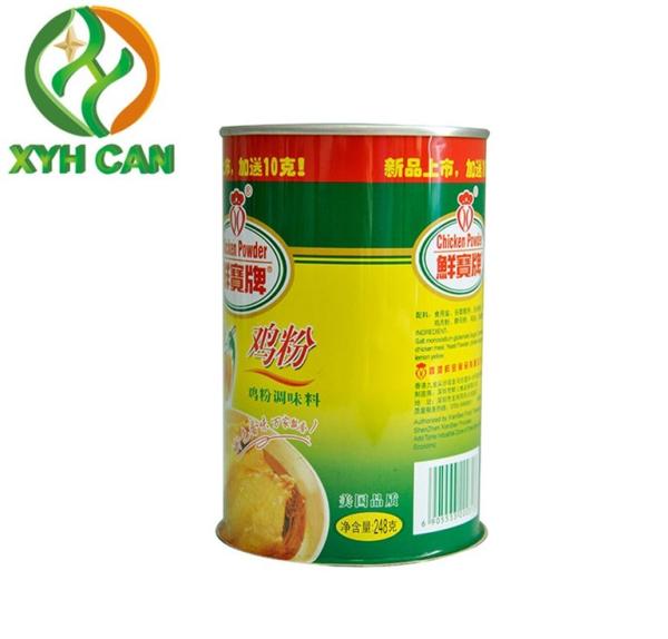 Tin Cans for Milk Powder Round Empty Airtight Tin Containers Glossy Lamination