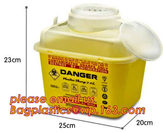 Disposal sharp container for store and dispose of medical waste,Cheap Disposable Plastic Medical Sharp Safe Container 1L