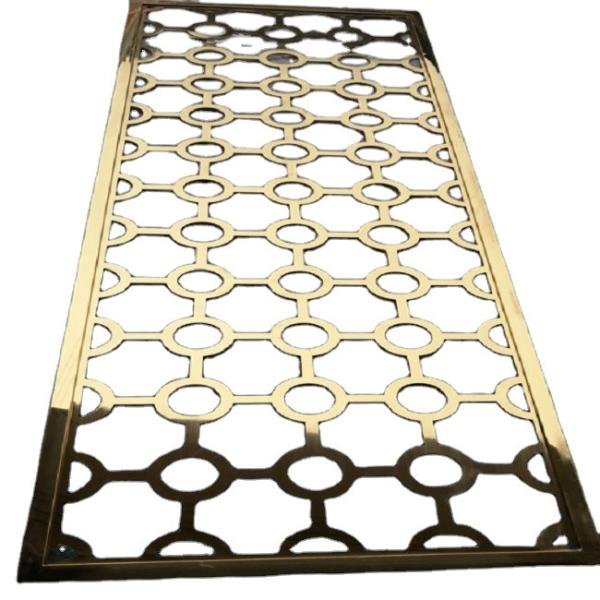 Multi Functional Laser Cut Wall Partitions Stainless Steel Decorative Room