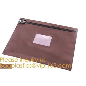 Black Briefcase Style Locking Document Bag Bank Locking Security Deposit Bags