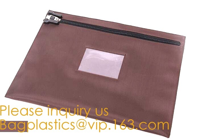 Locking Bank Bag Canvas with Hard Handles Black,Promotional Customized Nylon Money Pouch Bank Bags Secure Deposit Utilit