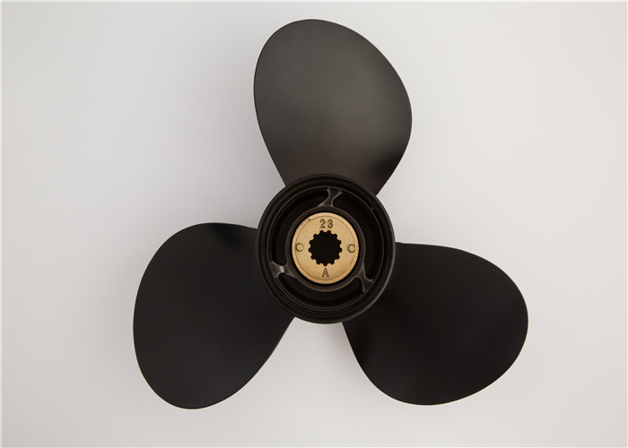  9 1/4X9-J 3 Blade Boat Propeller 8 Spline With Rubber Bushing Aluminum Alloy Materials Manufactures