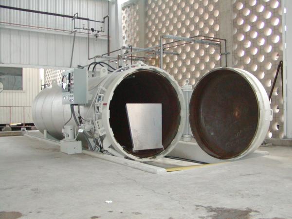 High Pressure Automatic AAC Autoclave / AAC Block Plant 1.6m For Chemical / Wood