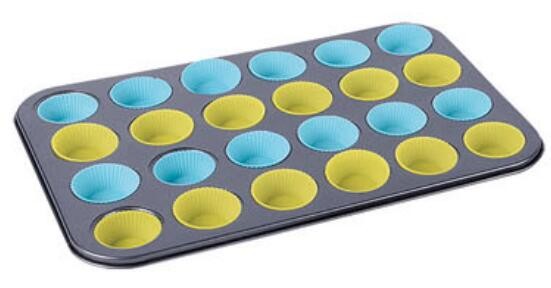 Kitchen Accessories Carbon steel BSCI/LFGB/SGS/CE nordic ware bakeware cake paper cups mini muffin pan
