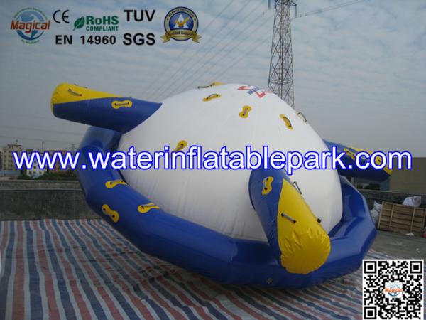 0.9mm PVC Tarpaulin Inflatable Saturn Water Toy 5 Years Warranty