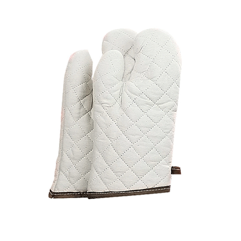 Heat Resistant Cotton Oven Gloves Oven Mitts Silver Coated Cooking Gloves For Kitchen Cooking