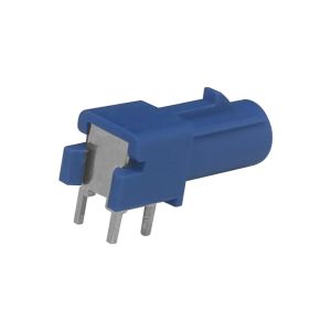  Blue Color FAKRA PCB Connector Righ Angle Plug For Automotive Manufactures