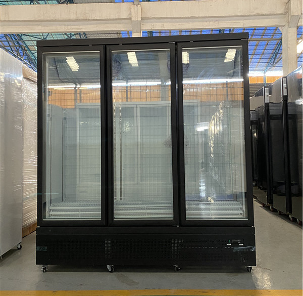 3 Doors Upright Freezer For Ice Cream Display