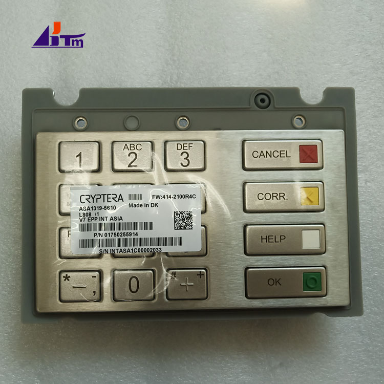 Wincor Nixdorf EPP V7 INT ASIA Keyboard 01750255914 1750255914