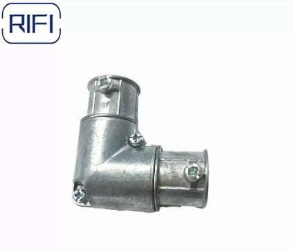 Set Screw Zinc Die Cast EMT To EMT Capped Corner Coupling 1/2 Inch To 1 Inch