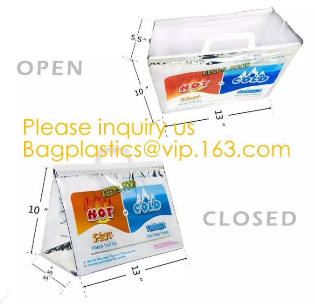 Aluminum Foil Food Use Disposable Cooler Bag Insulated Thermal Bag Organizer Storage Frozen Lunch Bag bagease bagplastic
