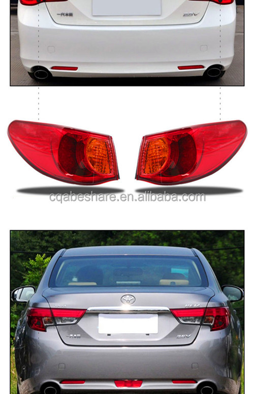 Red Car Taillights for Toyota 2006-2015 Reiz Mark X LED Rear Lamps Tail Lamp