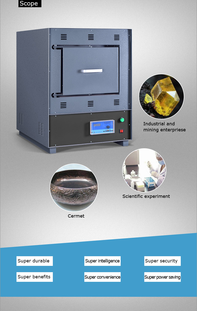 OEM Laboratory Muffle Furnace Programmable Control Electric Muffle Furnace