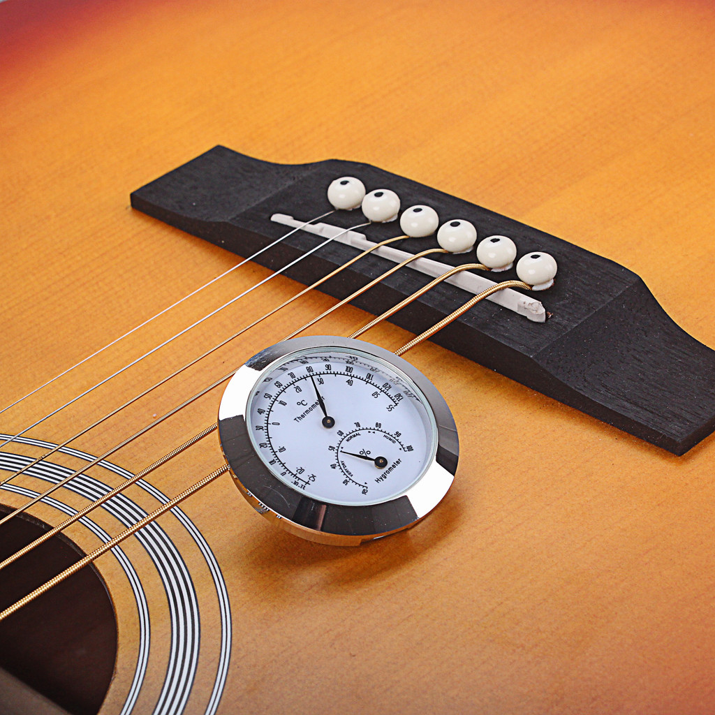 Professional Violin Guitar Thermometer Humidity Moisture Meter Instrument