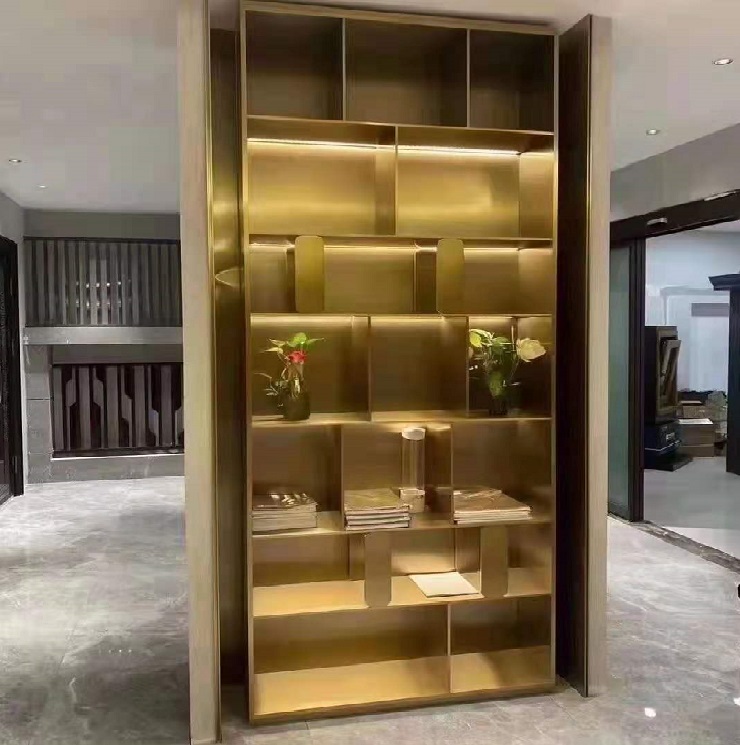 Room divider cabinet designs metal partition home restaurant decoration