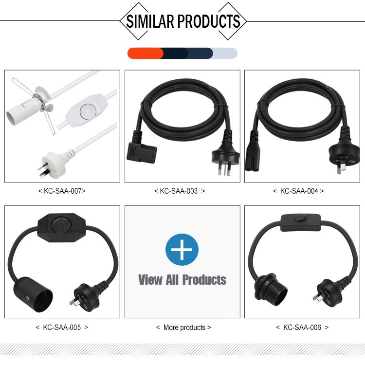 SAA Power Cord With 303 on off Switch and E14 E12 Socket for Salt Lamp