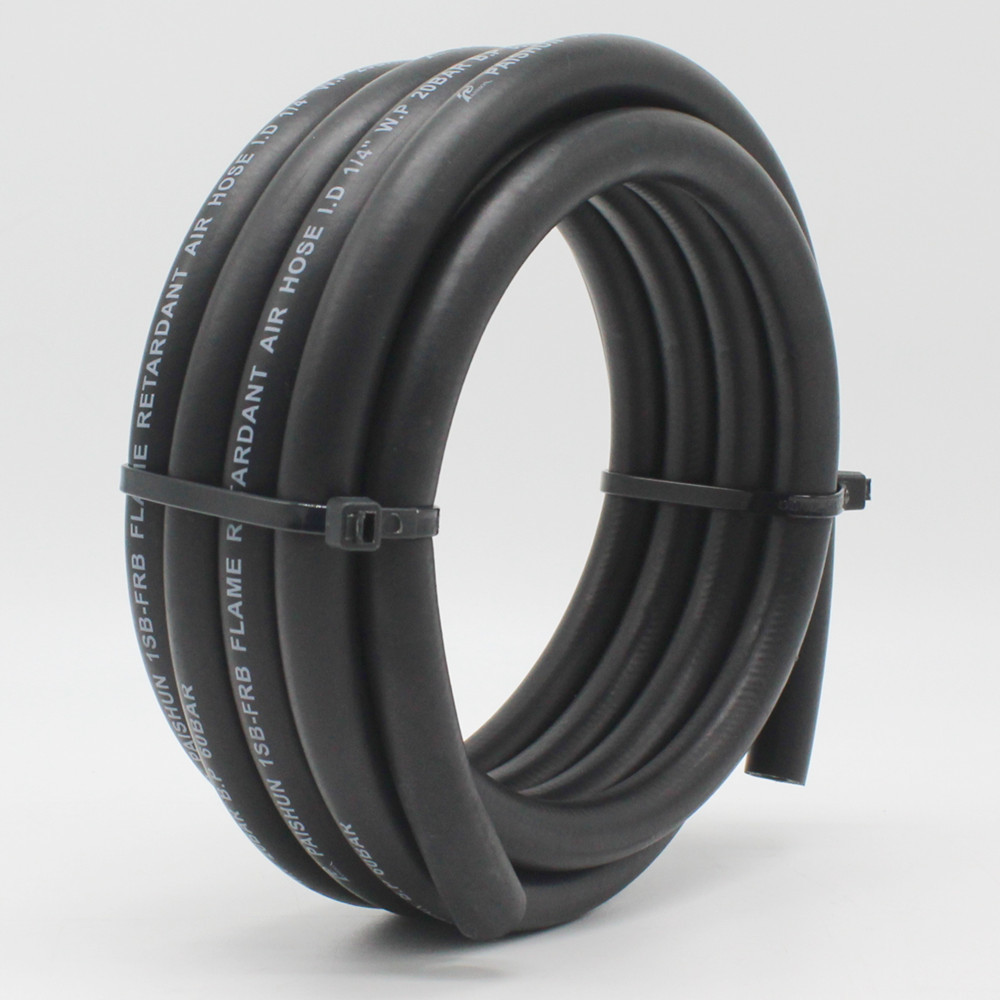 Heat Aging Resistance Flexibility Rubber Air Hose 1/4" High Pressure