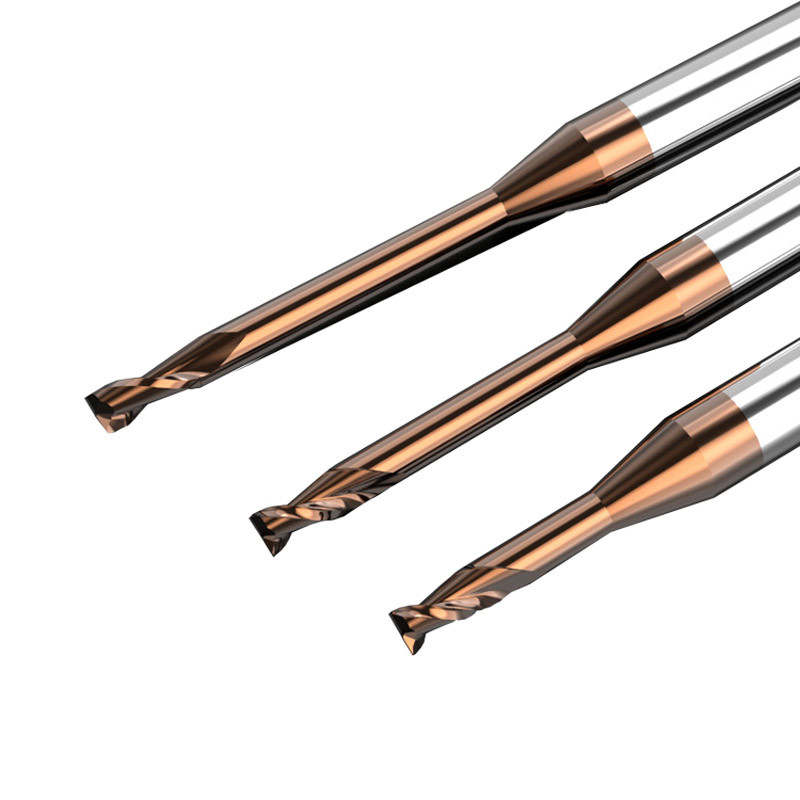 High Hardness Steel 2 Flute Carbide End Mill 1.5mm Square Hrc65