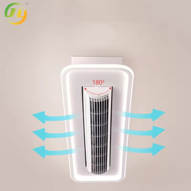 SENKAI Modern Simple Bladeless Ceiling Fan LED Light Living Room White Led Ceiling Fans With Led Lights Remot Decorative
