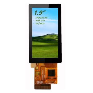 1.9" IPS TFT LCD Touch Screen 170x320 Full Viewing Angle With CTP And SPI/MCU