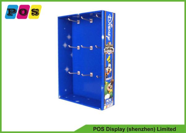 Custom Cardboard Pegboard Stand Display , Corrugated Pop Displays For Toys