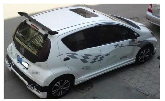 Aluminum Alloy Tail Spoiler Car Modified Parts For Hatchback