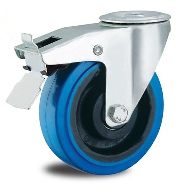 8 inch hollow kingpin caster wheels trolley wheels cart casters