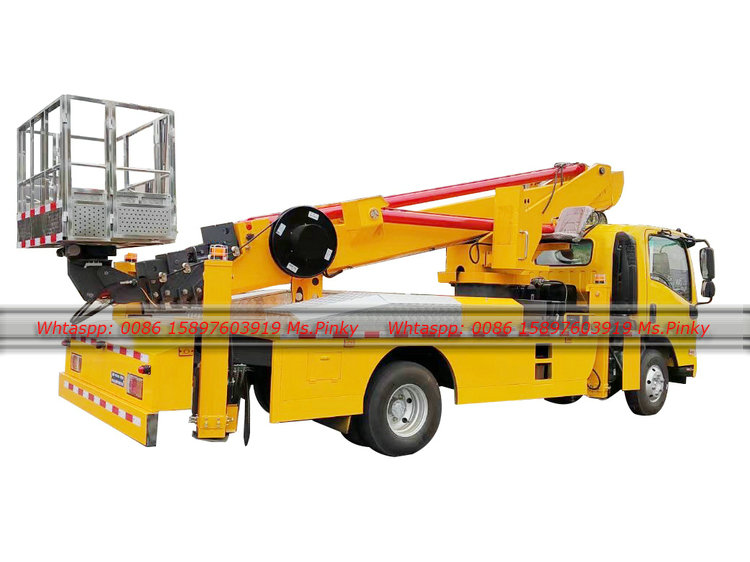 ISUZU ELF Euro 5 Aerial Working Truck 22M 26M 28M 33M 36M ISUZU Aerial Manlift Platform Truck Bucket Aerial Working Car for Sale