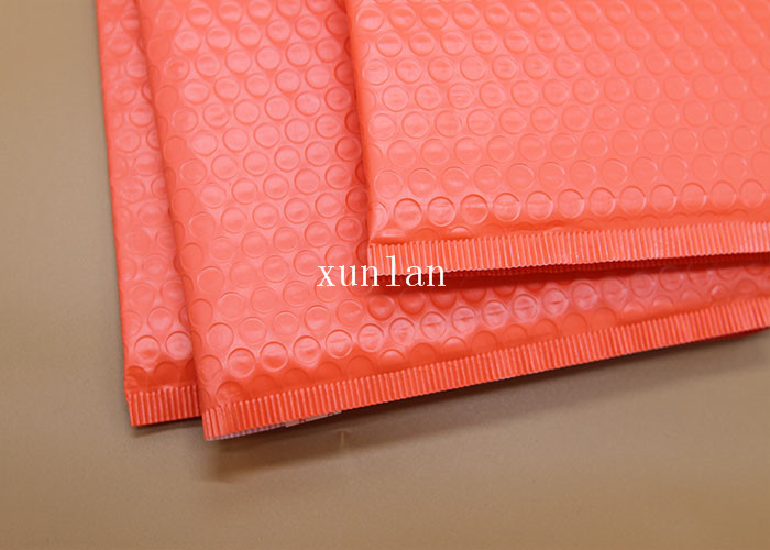 Red Personal Poly Bubble Mailers , Superior Cushioning Post Bubble Mailers
