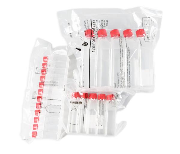 Laboratory Sterile T15 T50 T75 T175 Cell Culture Flasks Non-Pyrogenic Vented Cap