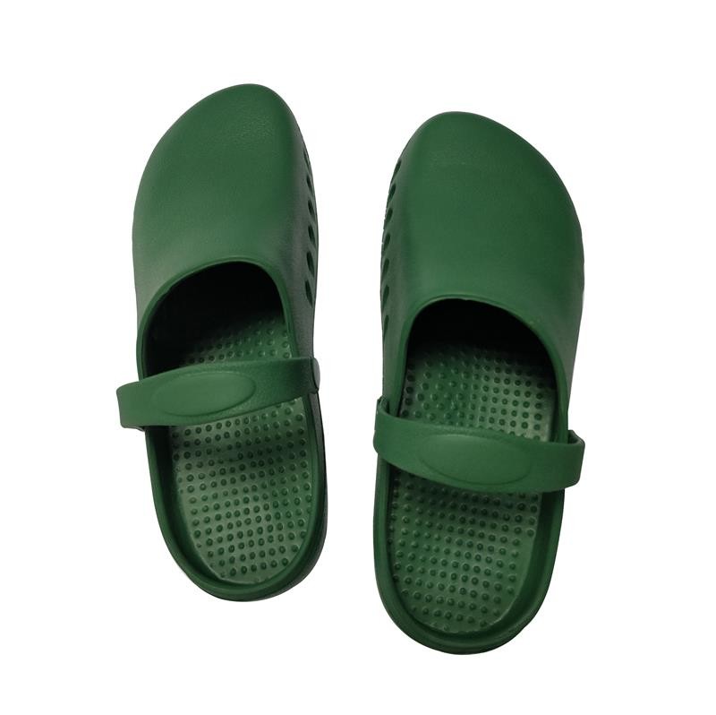 Cleanroom Anti Static Safety Shoes EVA Clogs Green Nurse Clogs For Hospital