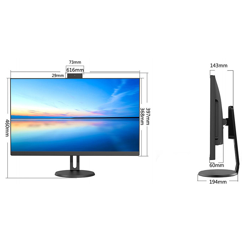 Home Office HD IPS Aio Desktop PC DVD 27 All In One Desktop Computer