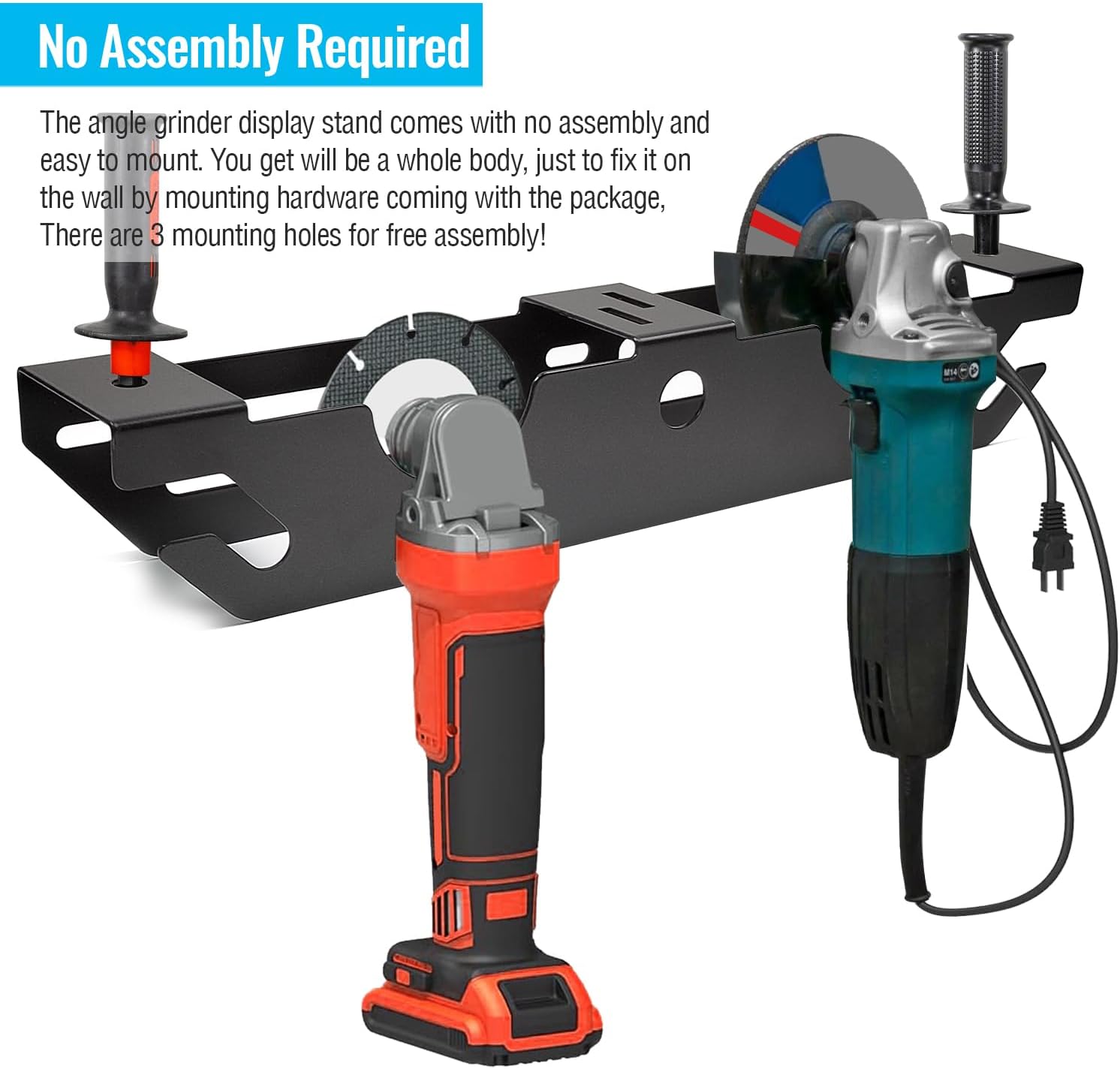 2 Bay Power Angle Grinders Holders Fabric Type Wire Stand Power Angle Grinders Holders