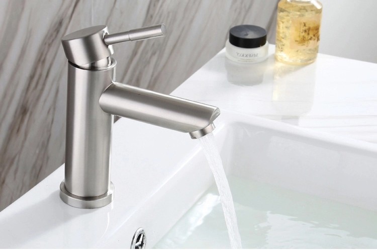 304 Stainless Steel Kitchen Faucet Bathroom Tap Hot Cold Basin Mixer Faucet