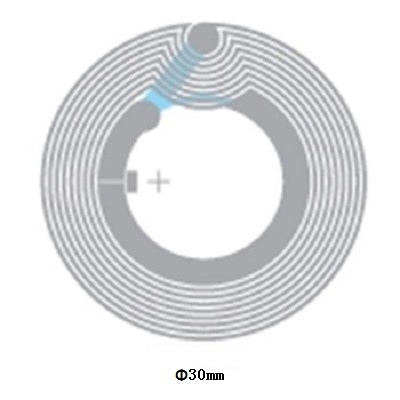 PET Material Dry HF RFID Inlay 13.56MHz RFID Label Tag 40x40mm 22x35mm