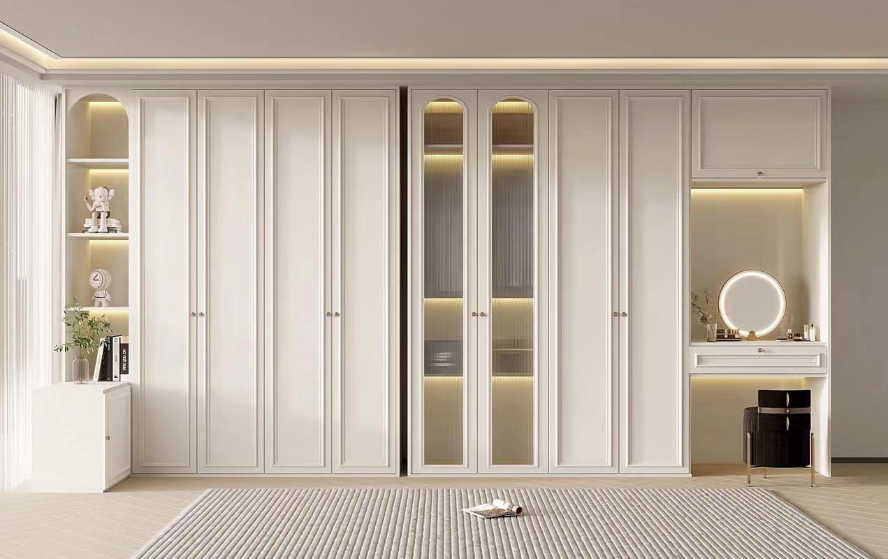 Versatile Storage Made Simple with Our Trend French Elegant Wardrobe Wood Style PANEL