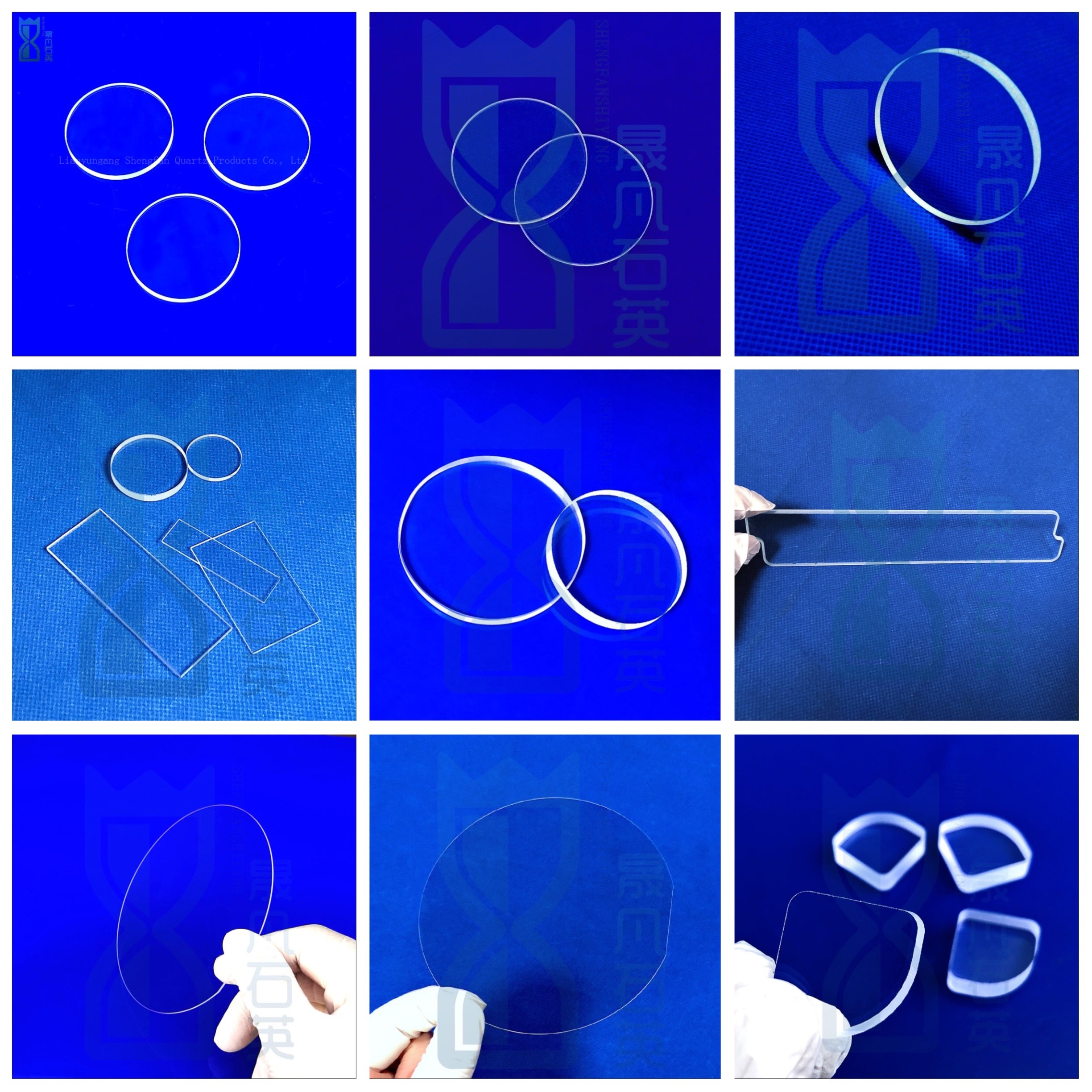 Professional Custom UV Transparent Small Size Quartz Glass Sheet