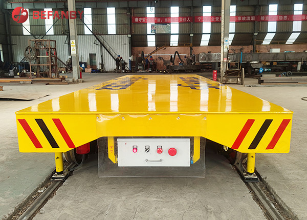 Warehouses Q235 10T Electric Transfer Cart Material Handling