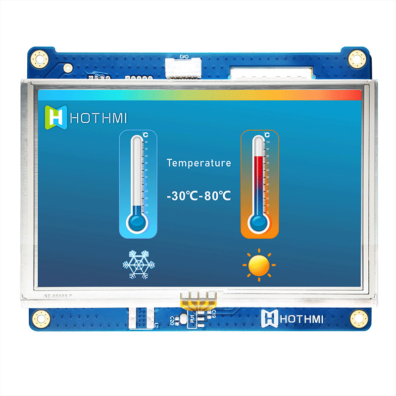 5.0 Inch 800x480 IPS Resistive TFT LCD Display Wide Temperature